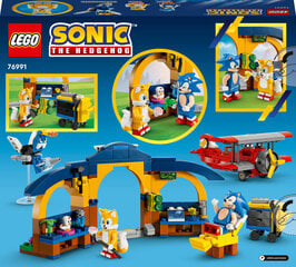 76991 LEGO® Sonic the Hedgehog™ Tails’ Workshop and Tornado Plane lennukikomplekt цена и информация | Конструкторы и кубики | kaup24.ee