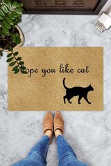 Uksematt Black Cat 40x60 cm цена и информация | Придверные коврики | kaup24.ee