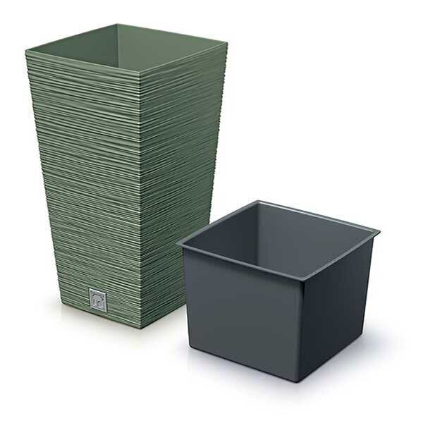 Lillepott Prosperplast Furu Square DFSH265-5615C, 26,5 x 26,5 x 50 cm hind ja info | Dekoratiivsed lillepotid | kaup24.ee