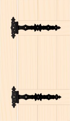 ZBD 200 C Väravahing 200x45x90x3,0 mm must hind ja info | Ukse hinged, tarvikud | kaup24.ee