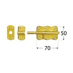 WRO 50 Задвижка дверная 50×50 мм цена и информация | Замки | kaup24.ee