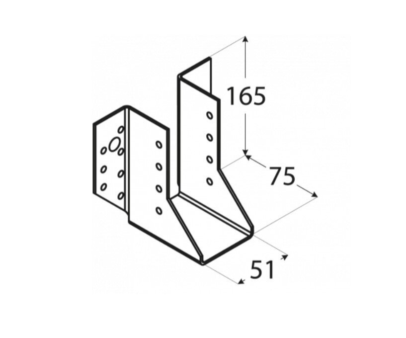 WB12 – Prussiking 51x165x75x2,0 mm hind ja info | Kinnitusvahendid | kaup24.ee