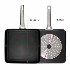 Pann Valira Aire Ø 23 cm Must (23 x 23 cm) цена и информация | Cковородки | kaup24.ee