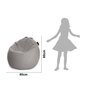 Kott-tool lastele Qubo™ Comfort 80 Copers, must hind ja info | Lastetoa kott-toolid, tugitoolid ja tumbad | kaup24.ee
