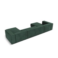Шестиместный угловой диван Agawa, 375x173x68 см, зеленый цена и информация | Угловые диваны | kaup24.ee