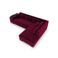 Правосторонний угловой диван Velvet Dolomite XL, 277x220x74 см, красный цена и информация | Угловые диваны | kaup24.ee