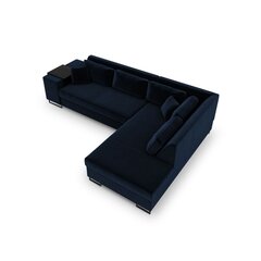 Правосторонний угловой диван Velvet Dolomite XL, 277x220x74 см, темно-синий цена и информация | Угловые диваны | kaup24.ee