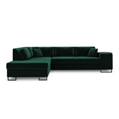 Левосторонний угловой диван Velvet Dolomite XL, 277x220x74 см, зеленый цена и информация | Угловые диваны | kaup24.ee