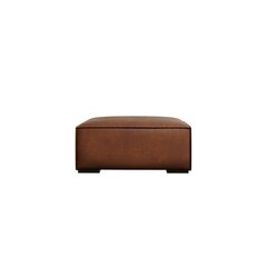 Кожаный пуф Agawa, 100x100x39 см, коричневый цена и информация | Кресла-мешки и пуфы | kaup24.ee