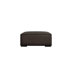 Кожаный пуф Agawa, 100x100x39 см, темно- коричневый цвет цена и информация | Кресла-мешки и пуфы | kaup24.ee