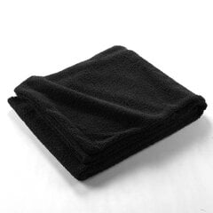 throw 125 x 150 cm plain curly wooly black цена и информация | Покрывала, пледы | kaup24.ee