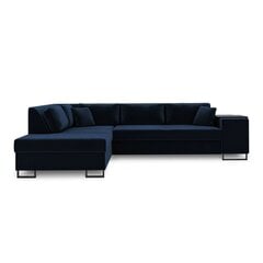 Левосторонний угловой диван Velvet Dolomite XL, 277x220x74 см, темно-синий цена и информация | Угловые диваны | kaup24.ee