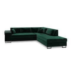 Правосторонний угловой диван Velvet Dolomite XL, 277x220x74 см, зеленый цена и информация | Угловые диваны | kaup24.ee