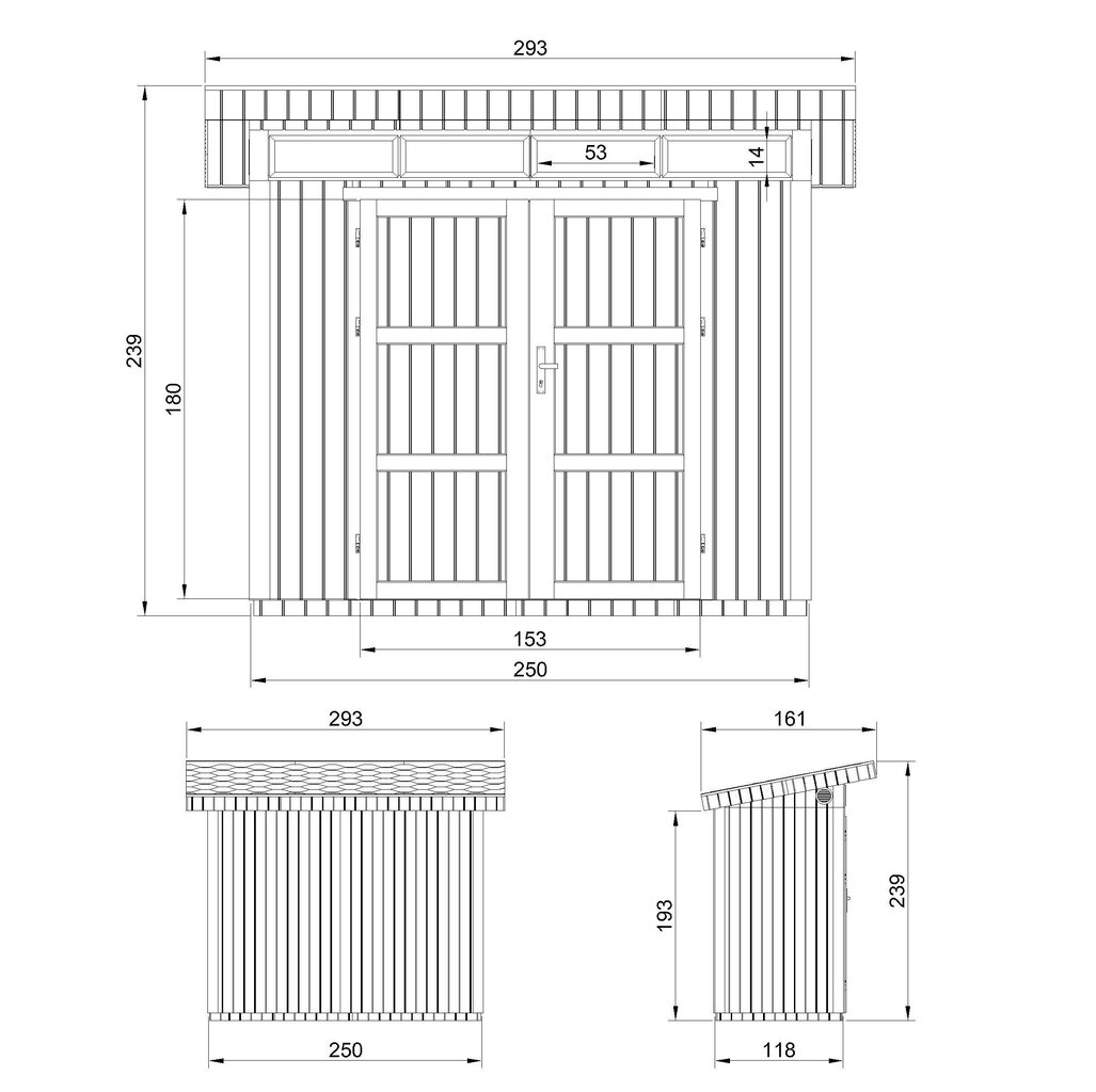 Aiamaja LP® SmartSide® M901A Tundra Grey värvikomplektiga hind ja info | Kuurid ja aiamajad | kaup24.ee