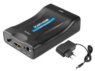 Переходник SCART (видео, аудио) на HDMI цена и информация | Адаптеры и USB-hub | kaup24.ee