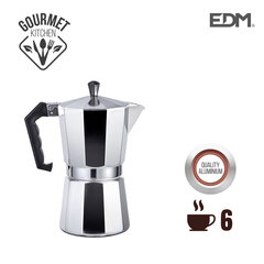 Kофеварка EDM, 6 чашек, алюминий цена и информация | Чайники, кофейники | kaup24.ee