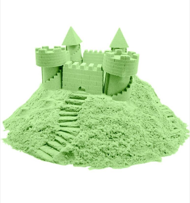 Liivakast kineetilise liivaga 3kg, roheline hind ja info | Arendavad mänguasjad | kaup24.ee