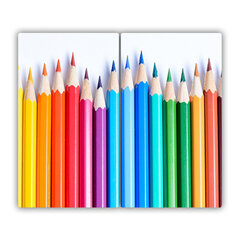 Tulup Lõikelaud Värvilised pliiatsid, 2x30x52 cm hind ja info | Lõikelauad | kaup24.ee