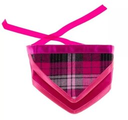 Бандана Amibelle Checkered, розовая цена и информация | Одежда для собак | kaup24.ee