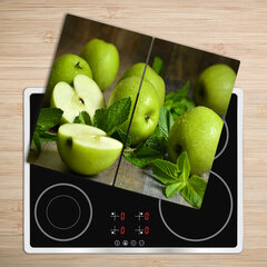 Tulup Lõikelaud Rohelised õunad, 2x30x52 cm hind ja info | Lõikelauad | kaup24.ee