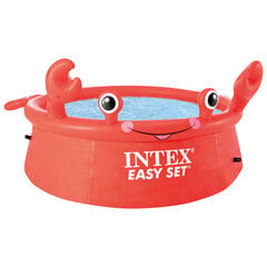INTEX Happy Crab täispuhutav bassein "Easy Set" 183 x 51 cm hind ja info | Basseinid | kaup24.ee