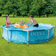 Intex Beachside Metal Frame bassein, 305 x 76 cm цена и информация | Бассейны | kaup24.ee