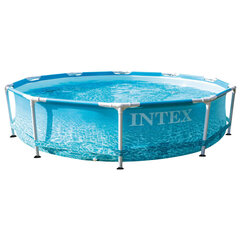 Intex Beachside Metal Frame bassein, 305 x 76 cm цена и информация | Бассейны | kaup24.ee