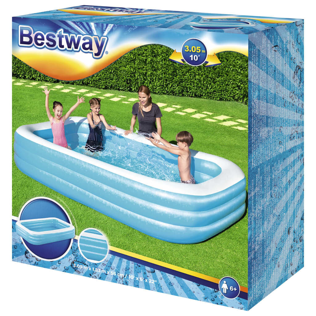 Bestway täispuhutav bassein ümmargune 305 x 183 x 56 cm hind ja info | Basseinid | kaup24.ee