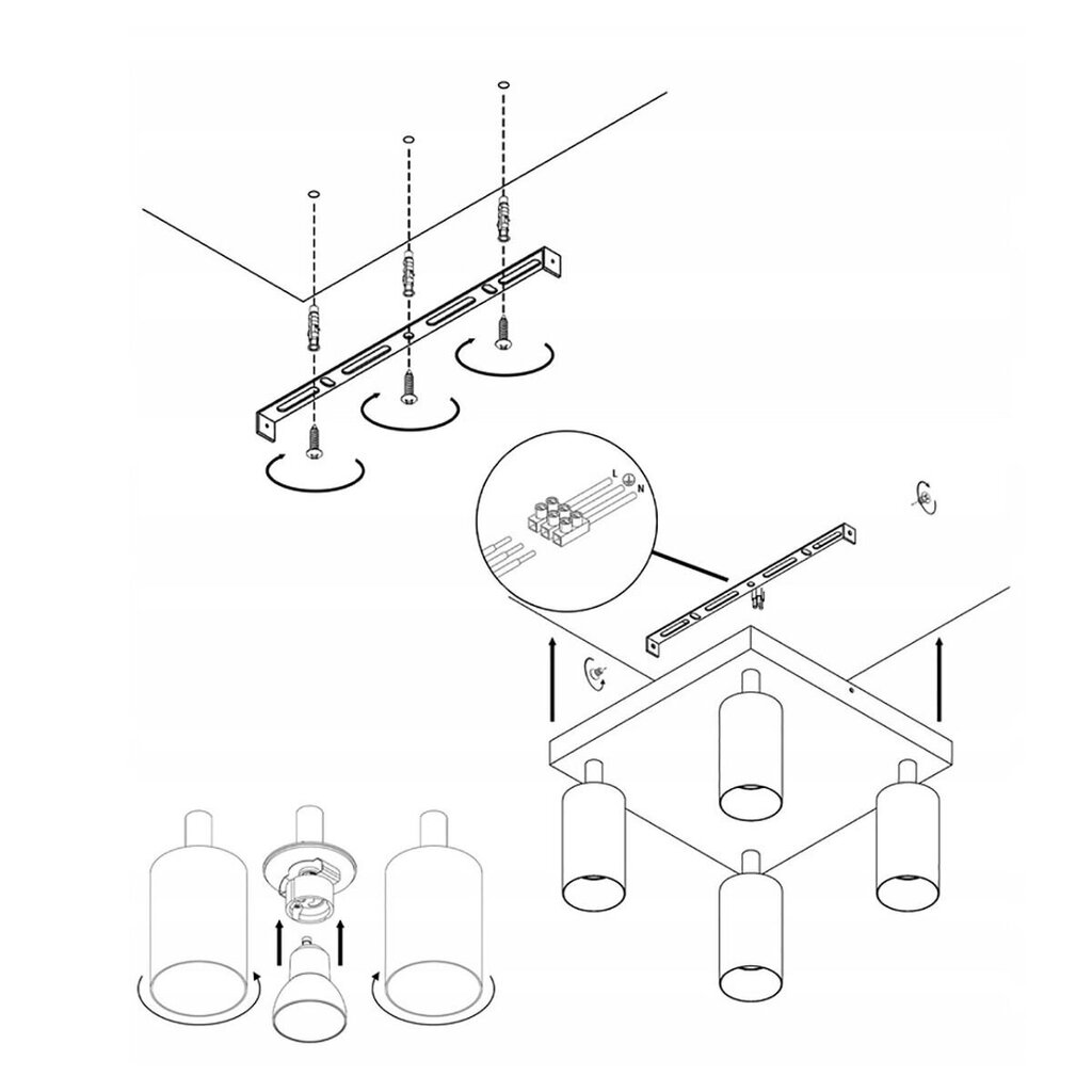 Ledlux laevalgusti hind ja info | Laelambid | kaup24.ee