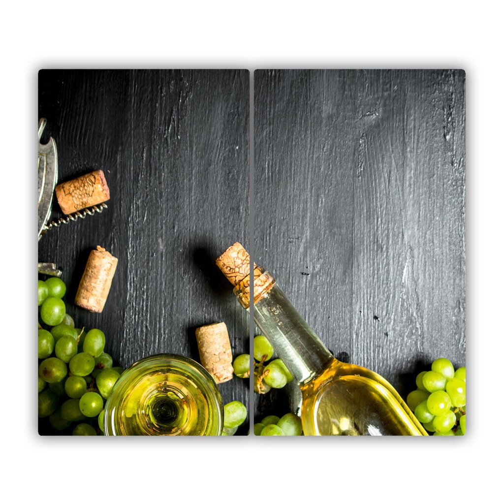 Tulup Lõikelaud Valge vein ja puuviljad, 2x30x52 cm цена и информация | Lõikelauad | kaup24.ee