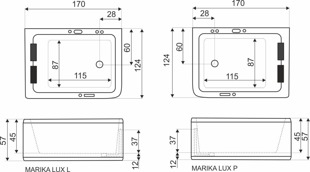 Massaaživann Kerra Marika Lux hüdromassaažiga цена и информация | Vannid | kaup24.ee