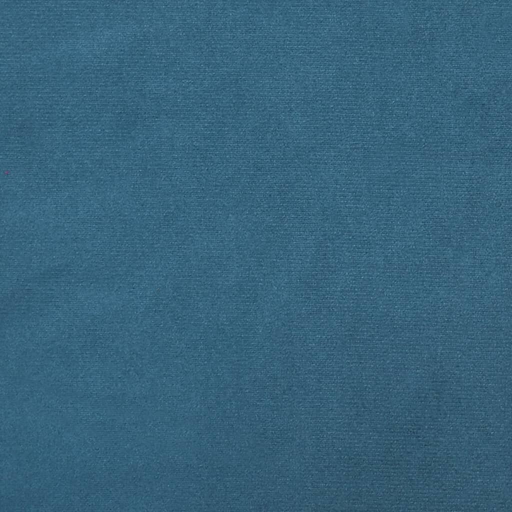 vidaXL L-kujuline diivanvoodi, sinine, 255 x 140 x 70 cm, samet hind ja info | Diivanid ja diivanvoodid | kaup24.ee