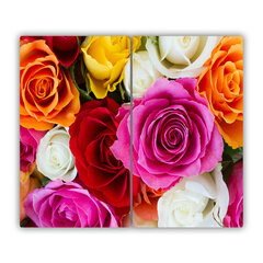 Tulup Lõikelaud Värvilised roosid, 2x30x52 cm hind ja info | Lõikelauad | kaup24.ee