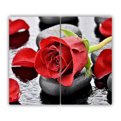 Tulup Lõikelaud Punane roos, 2x30x52 cm hind ja info | Lõikelauad | kaup24.ee