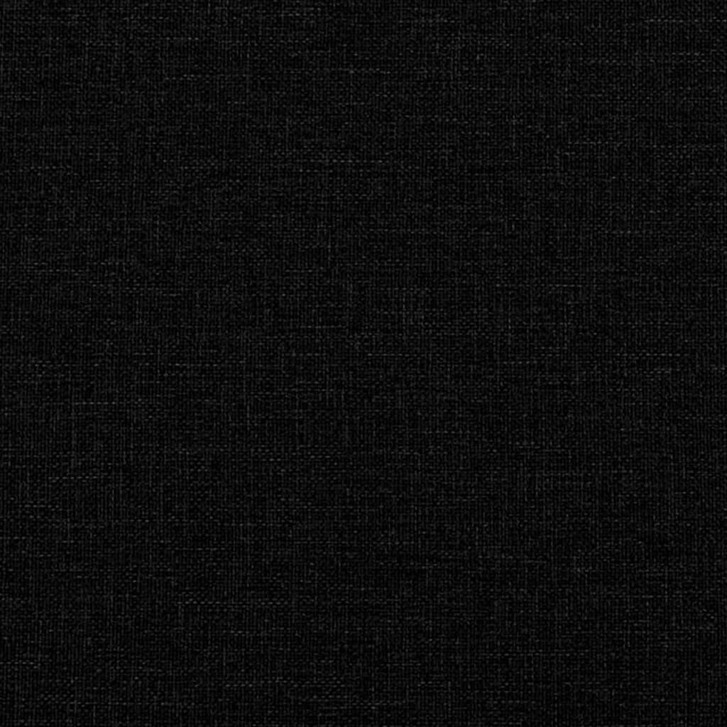 vidaXL L-kujuline diivanvoodi, must, 260 x 140 x 70 cm, kangas hind ja info | Diivanid ja diivanvoodid | kaup24.ee
