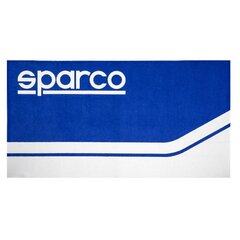 Пляжное полотенце Sparco, синее / белое цена и информация | Полотенца | kaup24.ee