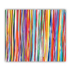 Tulup Lõikelaud Värvilised triibud, 2x30x52 cm hind ja info | Lõikelauad | kaup24.ee