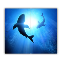Tulup Lõikelaud Kaks haid, 2x30x52 cm hind ja info | Lõikelauad | kaup24.ee