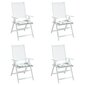 vidaXL tooli istmepadjad 4 tk, lehemuster, 40 x 40 x 3 cm, kangas цена и информация | Toolipadjad ja -katted | kaup24.ee