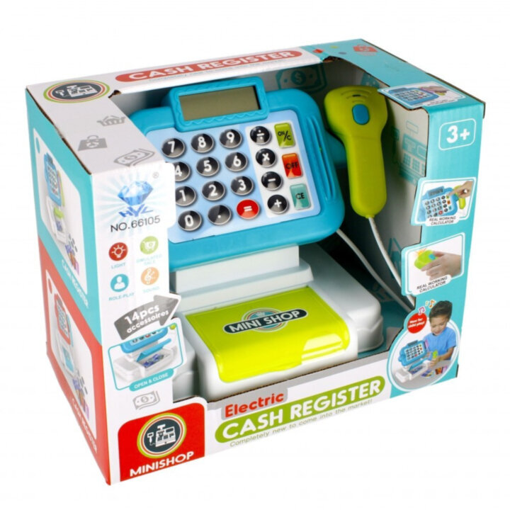 Mängukassaaparaat Minishop valguse ja heliga цена и информация | Tüdrukute mänguasjad | kaup24.ee