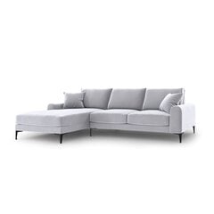 Пятиместный диван Velvet Larnite, 254x182x90 см, цвет серый цена и информация | Угловые диваны | kaup24.ee