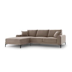Пятиместный диван Velvet Larnite, 254x182x90 см, коричневый цвет цена и информация | Угловые диваны | kaup24.ee