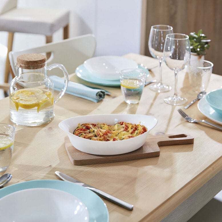 Serveerimisvaagen Luminarc Smart Cuisine ovaalne Valge 25 x 15 cm (6 tk) цена и информация | Lauanõud ja kööginõud | kaup24.ee