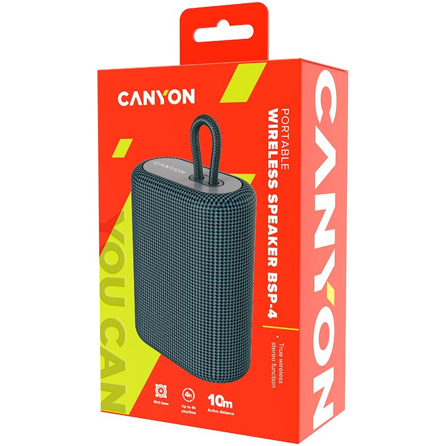 Canyon BSP-4 Dark Grey CNE-CBTSP4DG цена и информация | Kõlarid | kaup24.ee