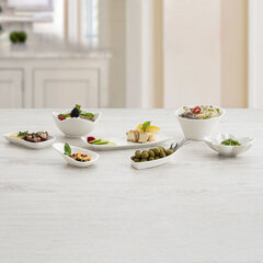 Поднос для закусок Quid Select Керамика Белый (20,5 x 7,5 см) (Pack 6x) цена и информация | Посуда, тарелки, обеденные сервизы | kaup24.ee