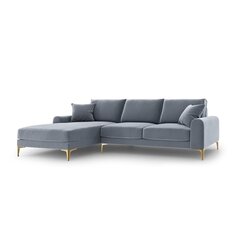 Пятиместный диван Velvet Larnite, 254x182x90 см, светло синий цвет цена и информация | Угловые диваны | kaup24.ee