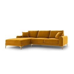 Пятиместный диван Velvet Larnite, 254x182x90 см, цвет желтый цена и информация | Угловые диваны | kaup24.ee
