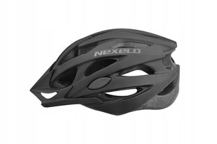 Велошлем Nexelo, 55-58см, черный цена и информация | Шлемы | kaup24.ee