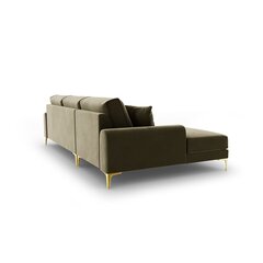 Пятиместный диван Velvet Larnite, 254x182x90 см, цвет зеленый цена и информация | Угловые диваны | kaup24.ee