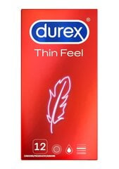 Kondoomid Thin Feel Durex, 12 tk. hind ja info | Kondoomid | kaup24.ee